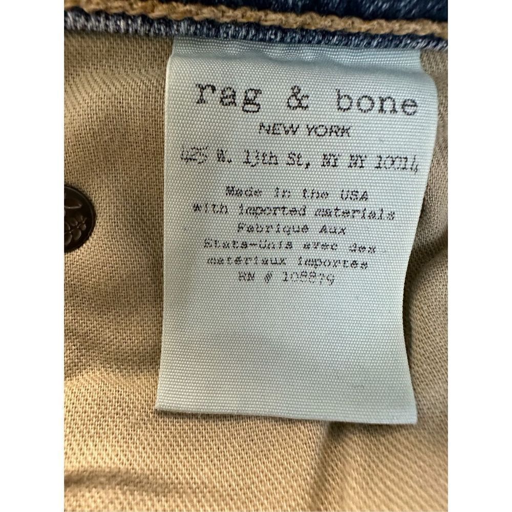 Rag & Bone women’s light wash jeans raw hem size 6/28. #17-0449 - Picture 5 of 6